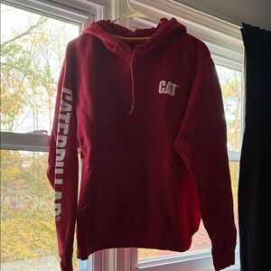 Caterpillar Bold Red Hoodie